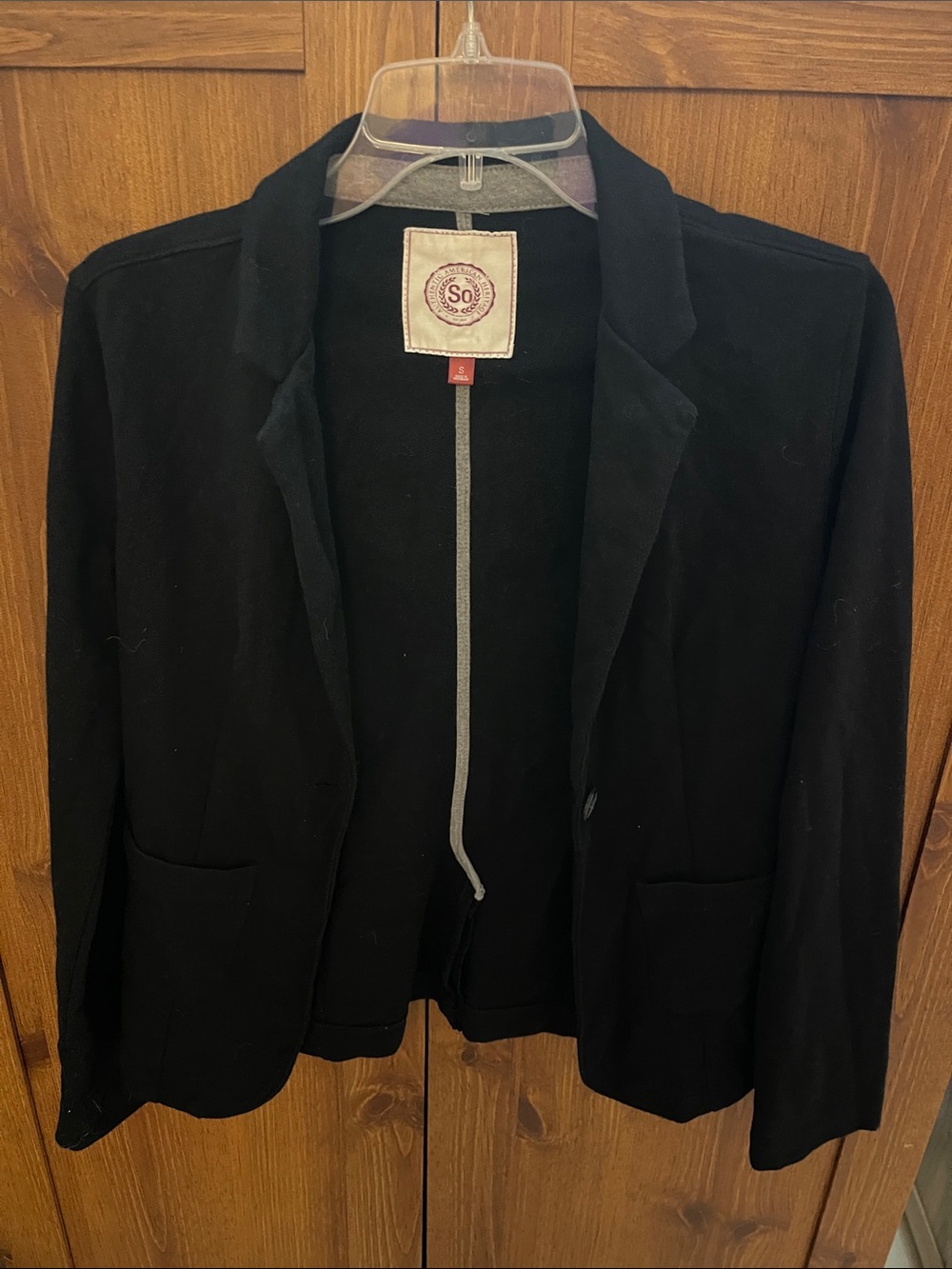 SO Black Women's Tailored Knit Blazer